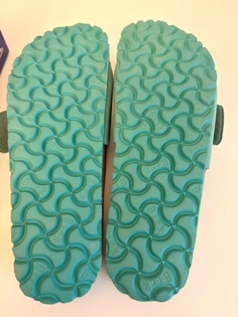Birkenstock Madrid Big Buckle Sandals Turquoise/Aqua Size 37 w/ Original Box